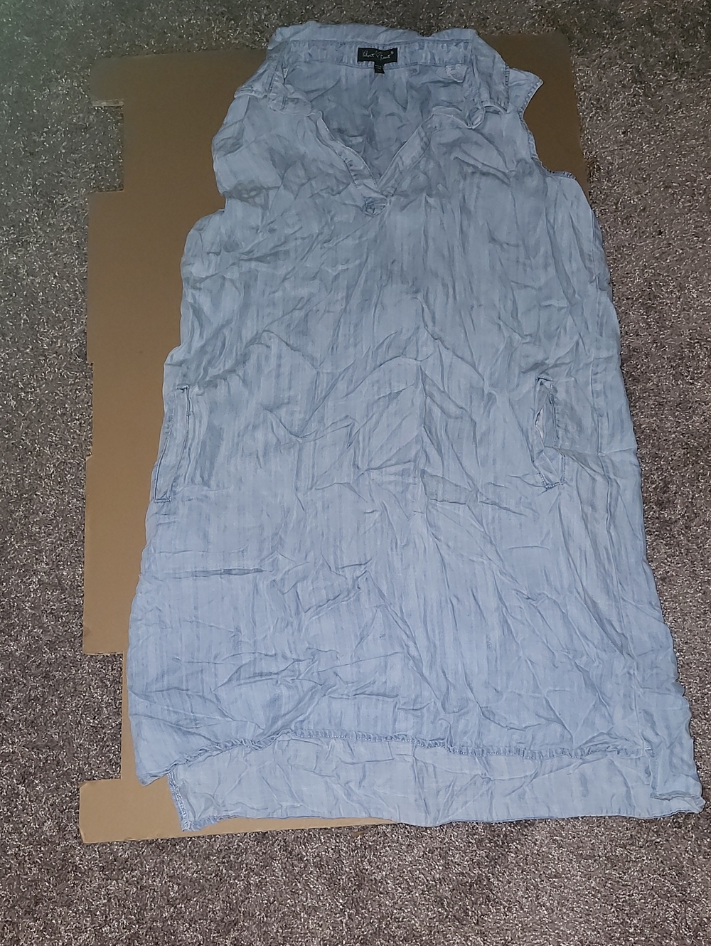 Velvet Heart Light Blue Sleeveless V-Neck Tunic Dress